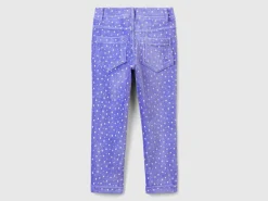 Slim fit chenille trousers