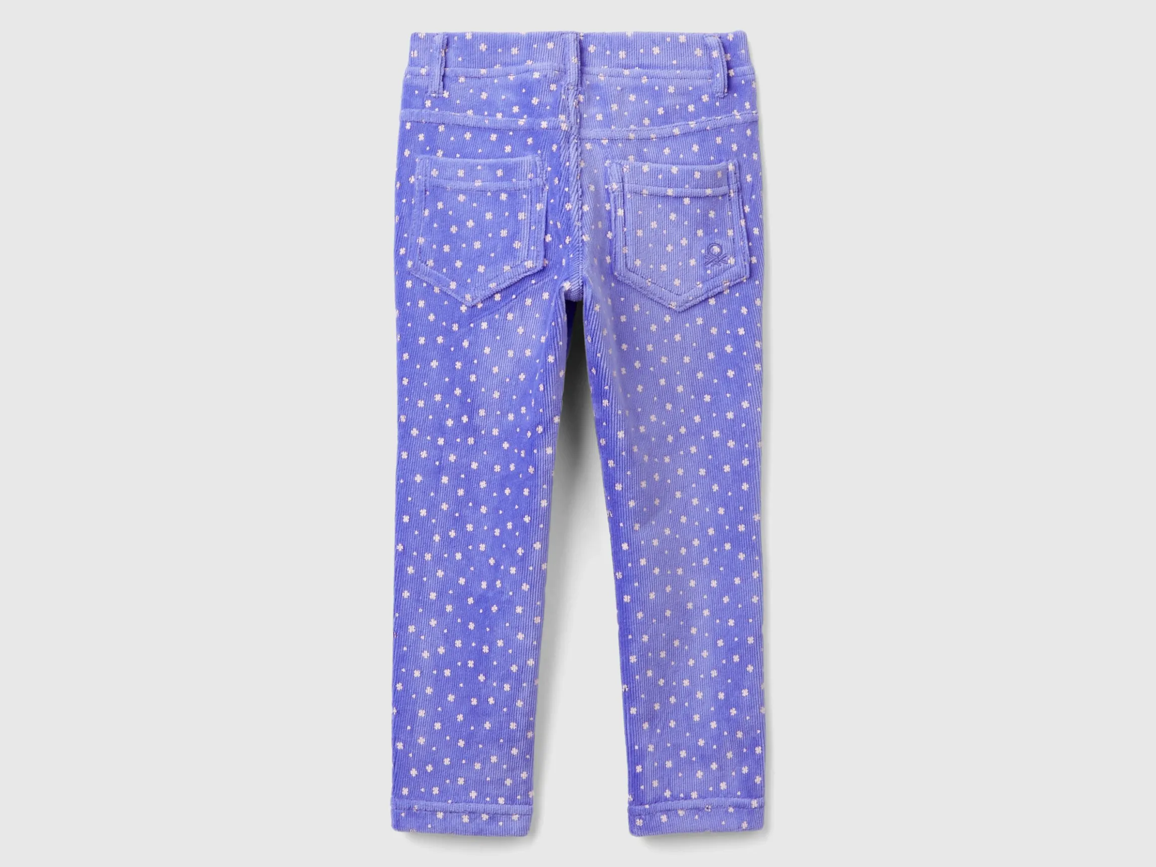 Slim fit chenille trousers