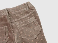 Slim fit chenille trousers