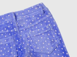 Slim fit chenille trousers