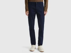Slim fit chinos in stretch cotton
