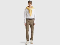 Slim fit chinos in stretch cotton