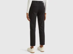 Slim fit denim chinos