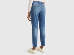 Slim fit denim chinos