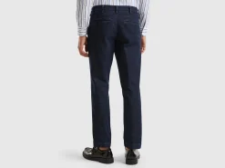 Slim fit denim chinos