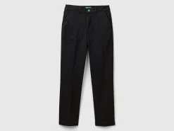 Slim fit denim chinos