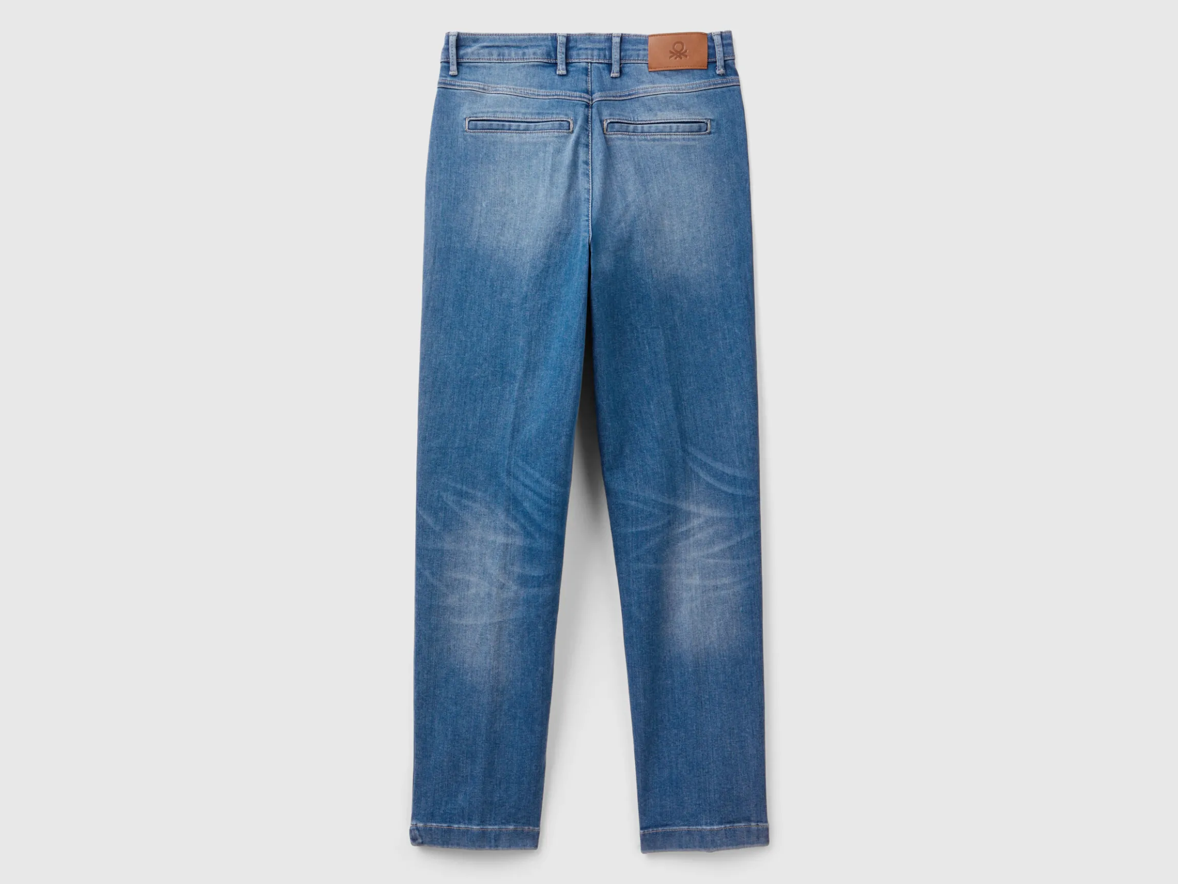 Slim fit denim chinos