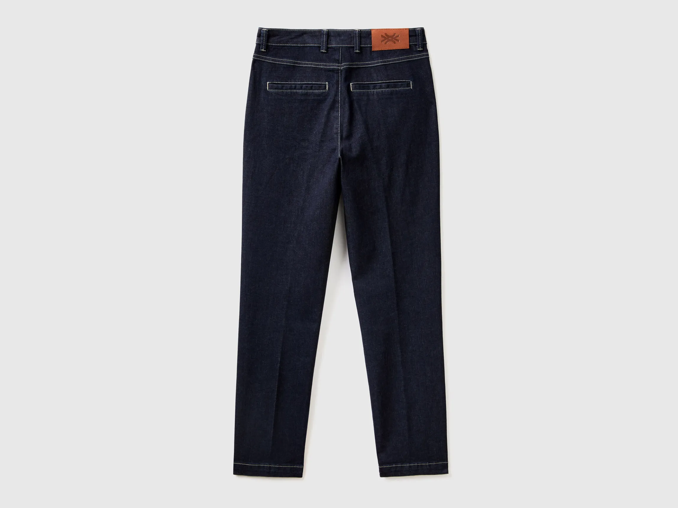 Slim fit denim chinos