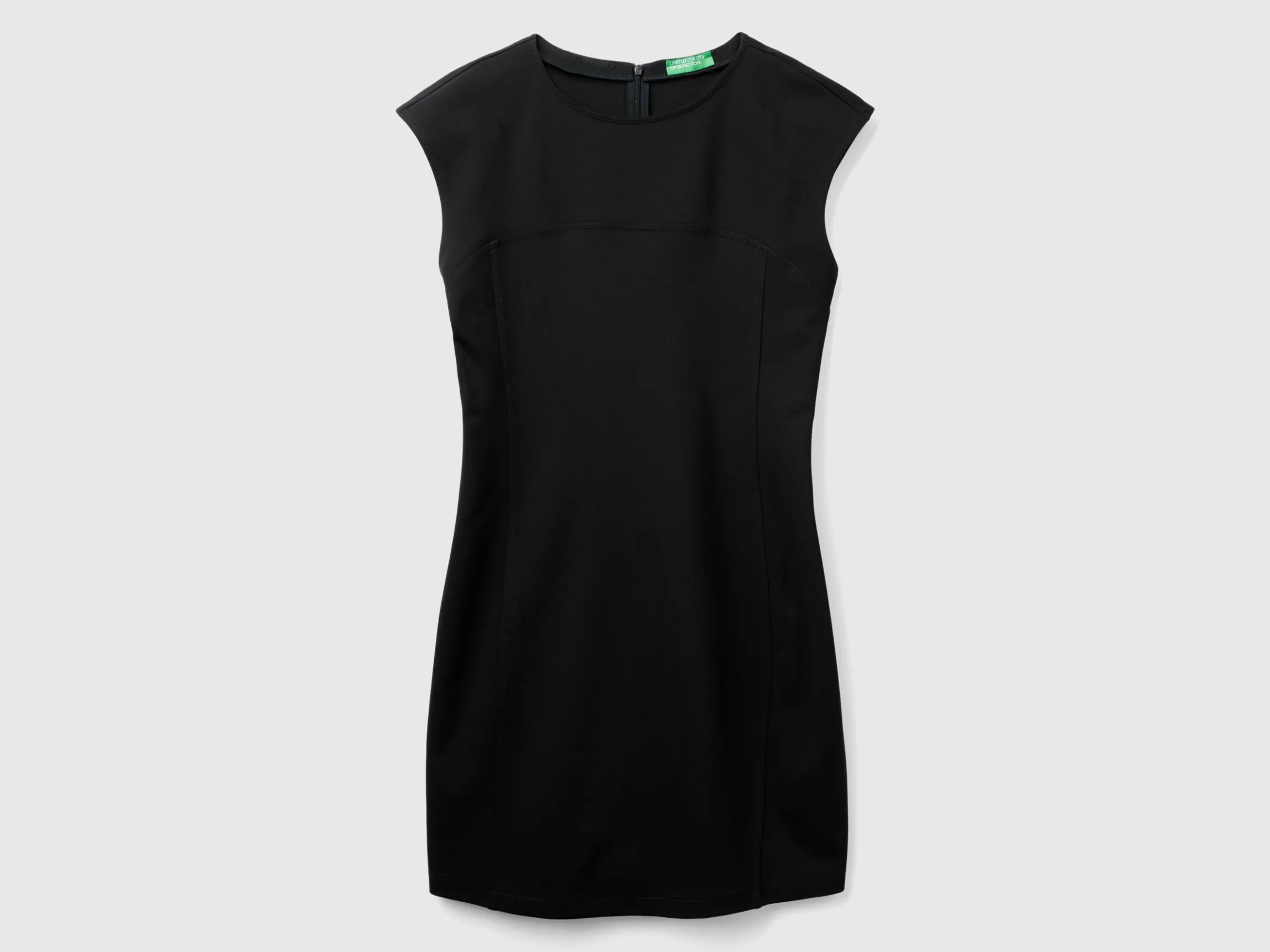 Slim fit dress in stretch viscose blend