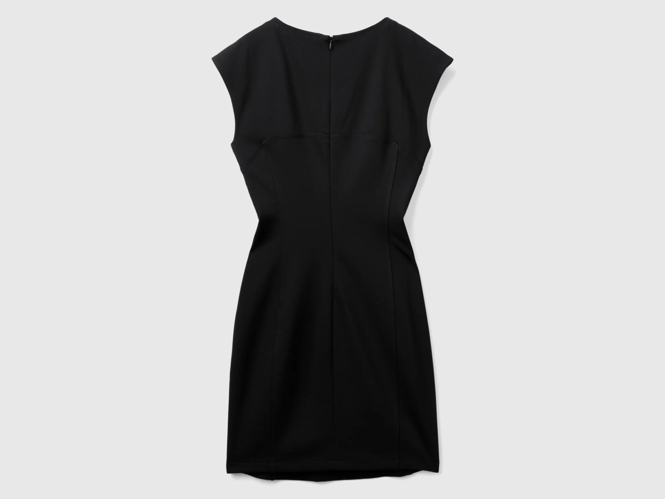 Slim fit dress in stretch viscose blend