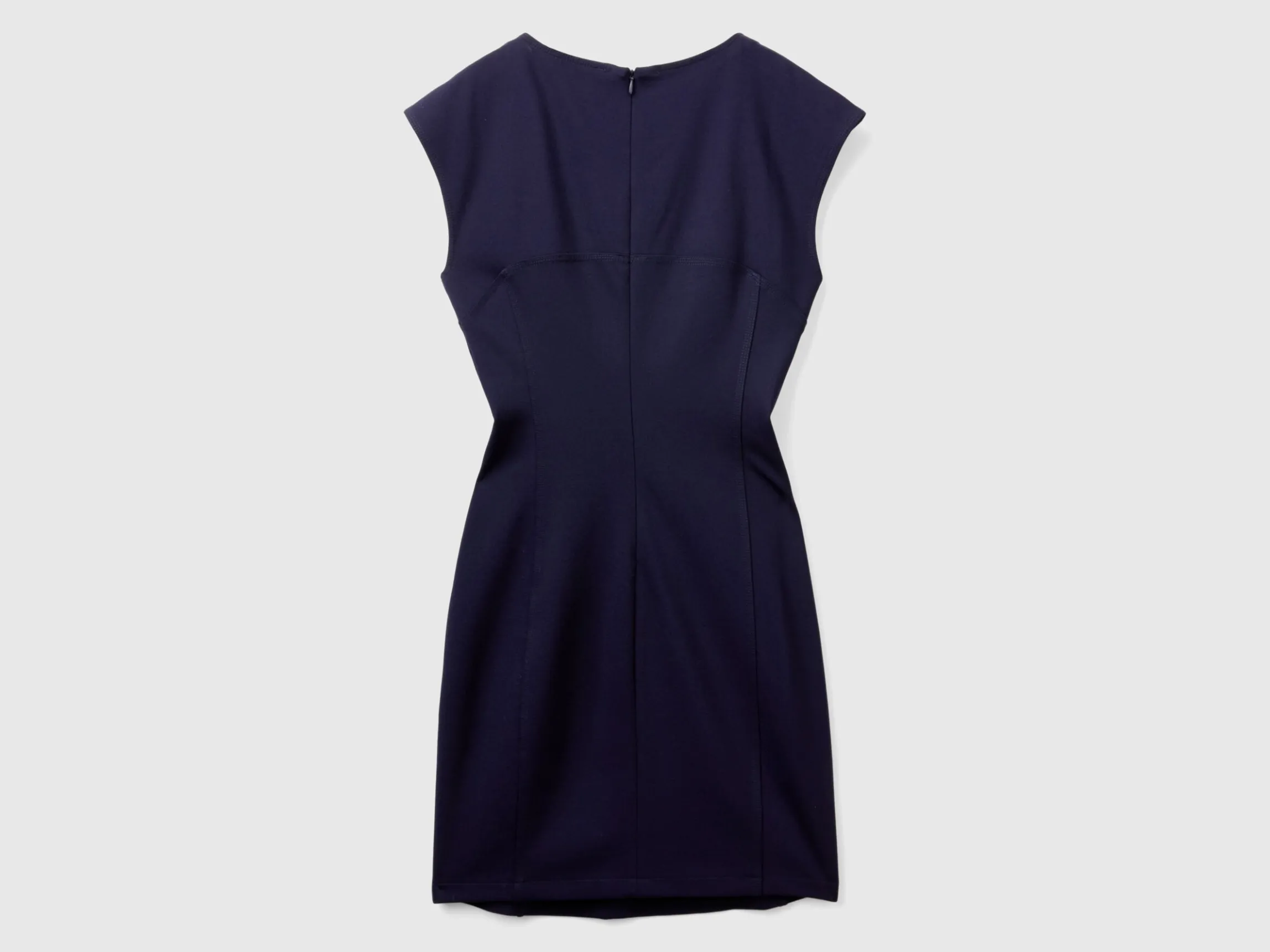 Slim fit dress in stretch viscose blend