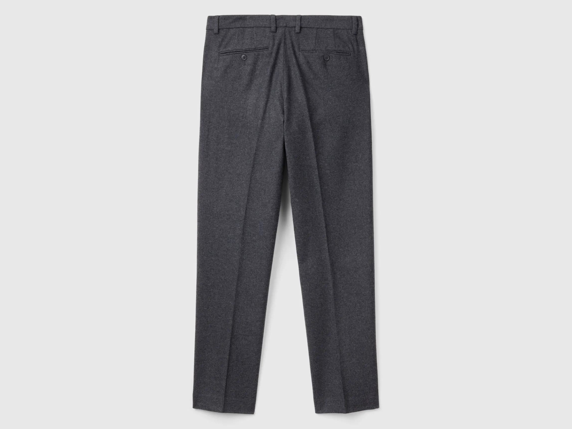 Slim fit flannel trousers