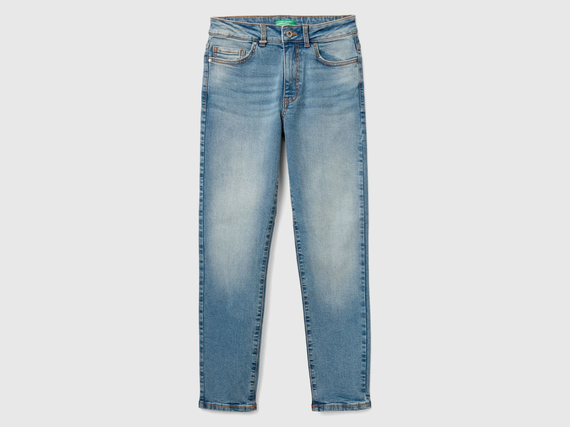 Slim fit high-waisted jeans