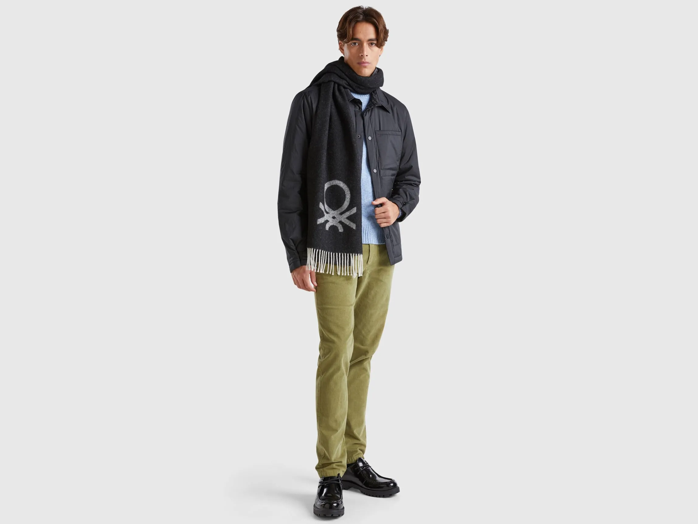 Slim fit nylon jacket