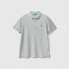 Slim fit polo in 100% organic cotton