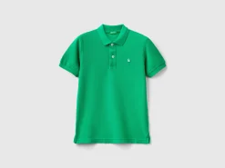 Slim fit polo in 100% organic cotton