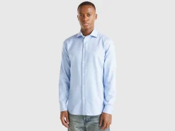 Slim fit shirt in cotton blend