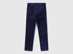 Slim fit stretch corduroy trousers