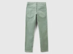 Slim fit stretch corduroy trousers