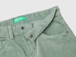 Slim fit stretch corduroy trousers