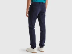 Slim fit stretch velvet trousers