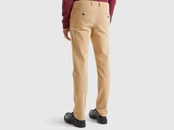 Slim fit stretch velvet trousers