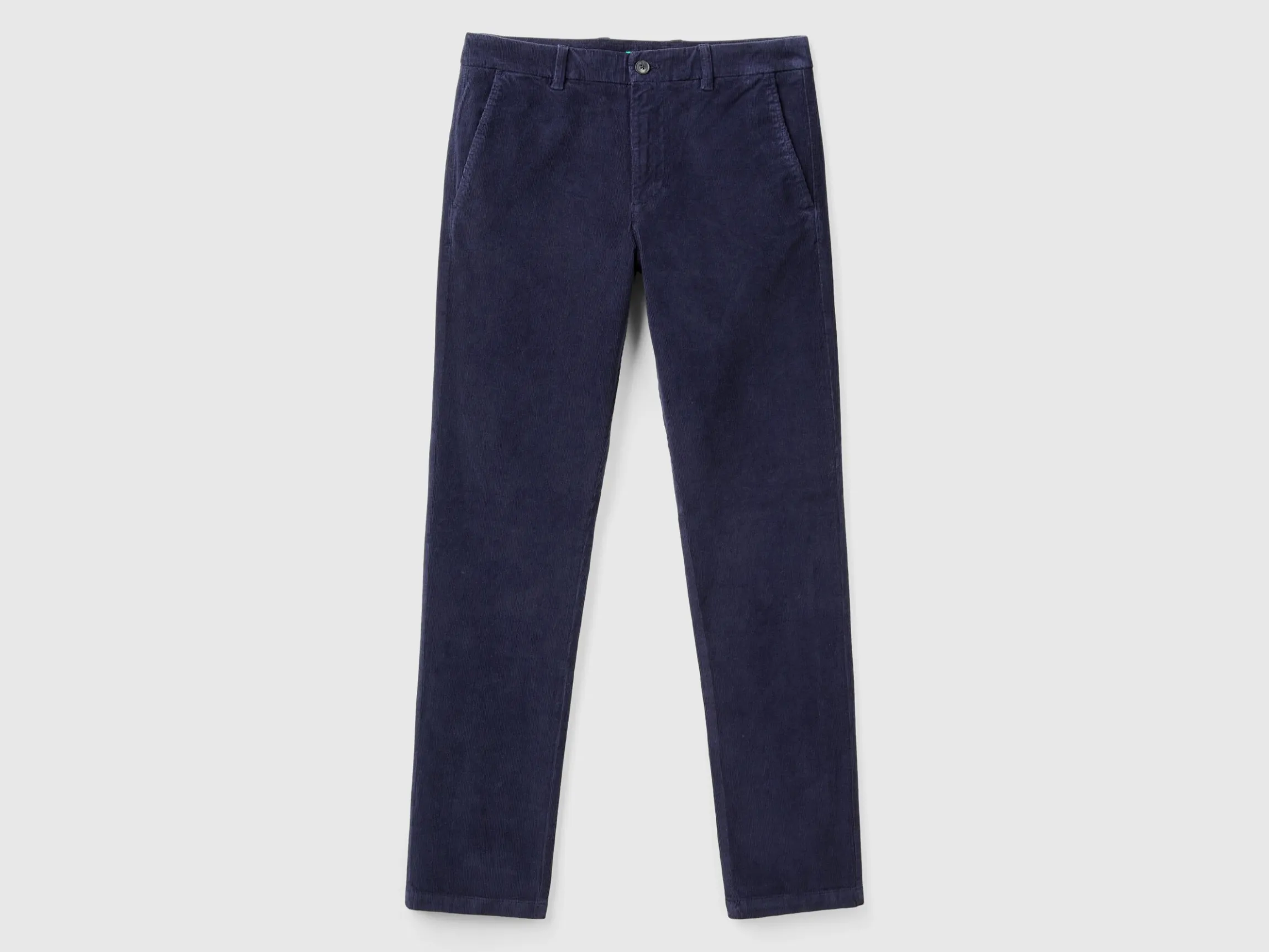 Slim fit stretch velvet trousers