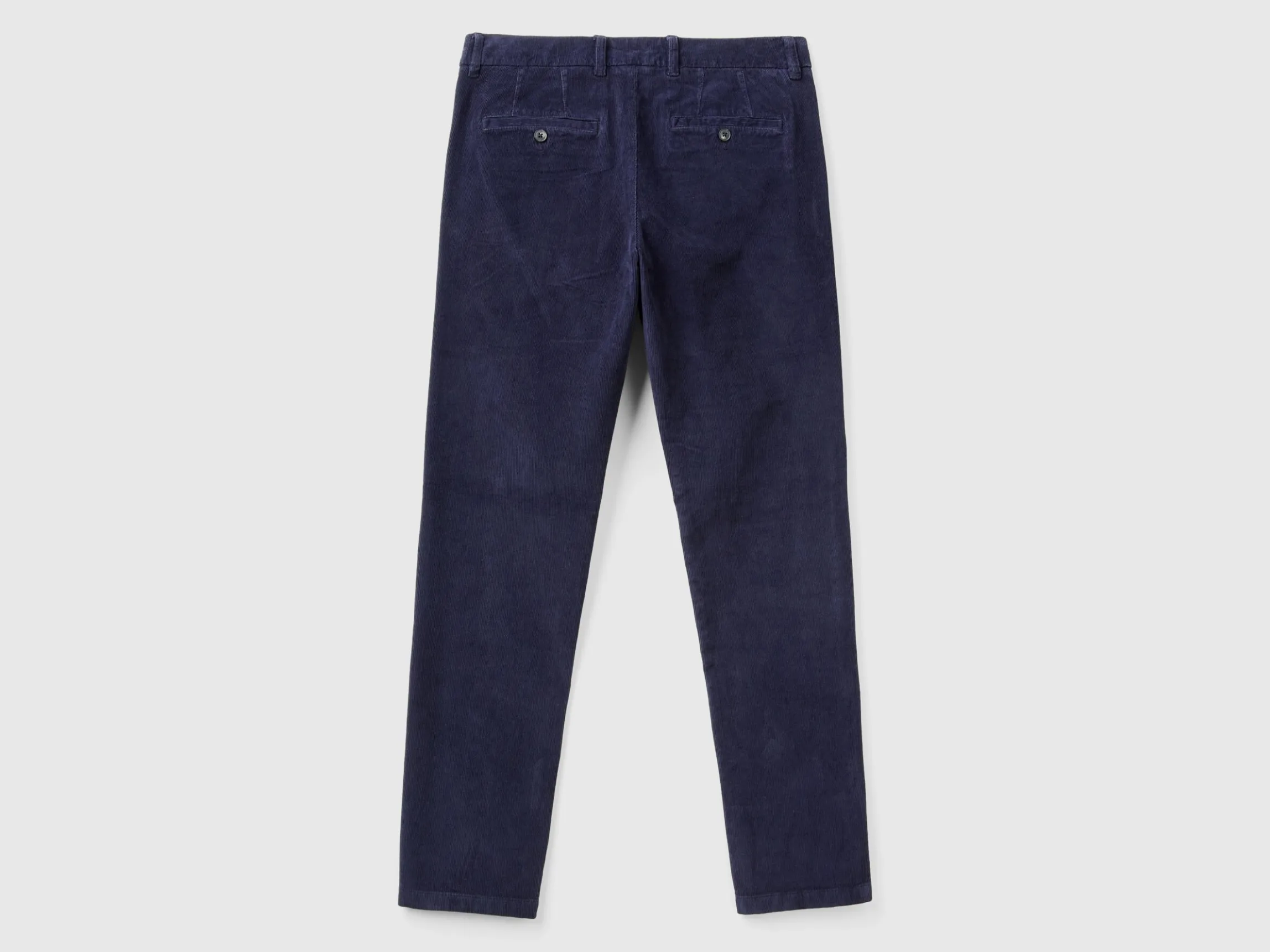 Slim fit stretch velvet trousers