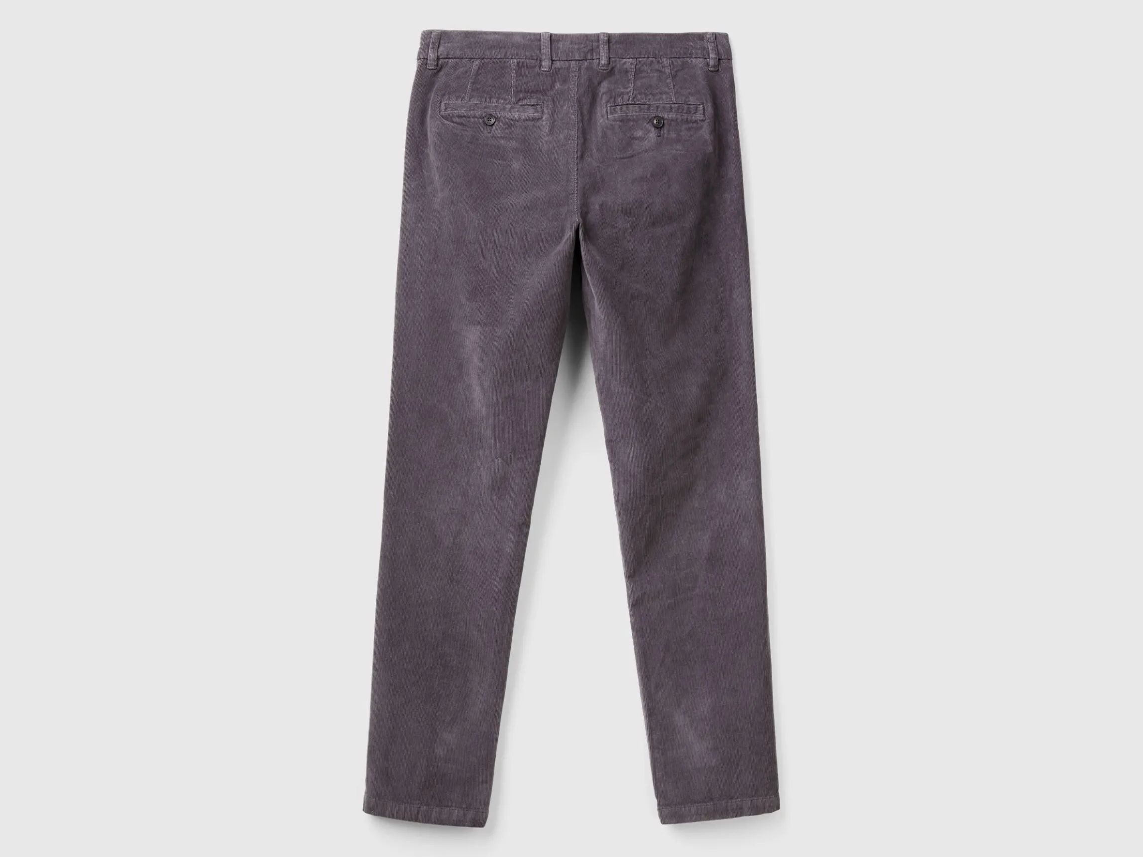 Slim fit stretch velvet trousers