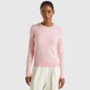Slim fit sweater in viscose blend
