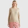 Slim fit sweater in viscose blend