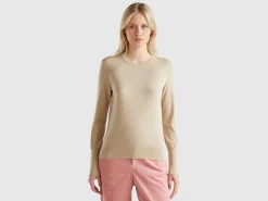 Slim fit sweater in viscose blend