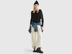 Slim fit sweater in viscose blend