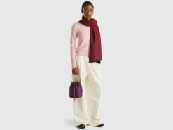 Slim fit sweater in viscose blend