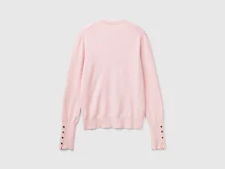 Slim fit sweater in viscose blend