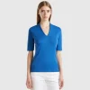 Slim fit t-shirt in long fiber cotton