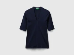 Slim fit t-shirt in long fiber cotton