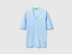 Slim fit t-shirt in long fiber cotton