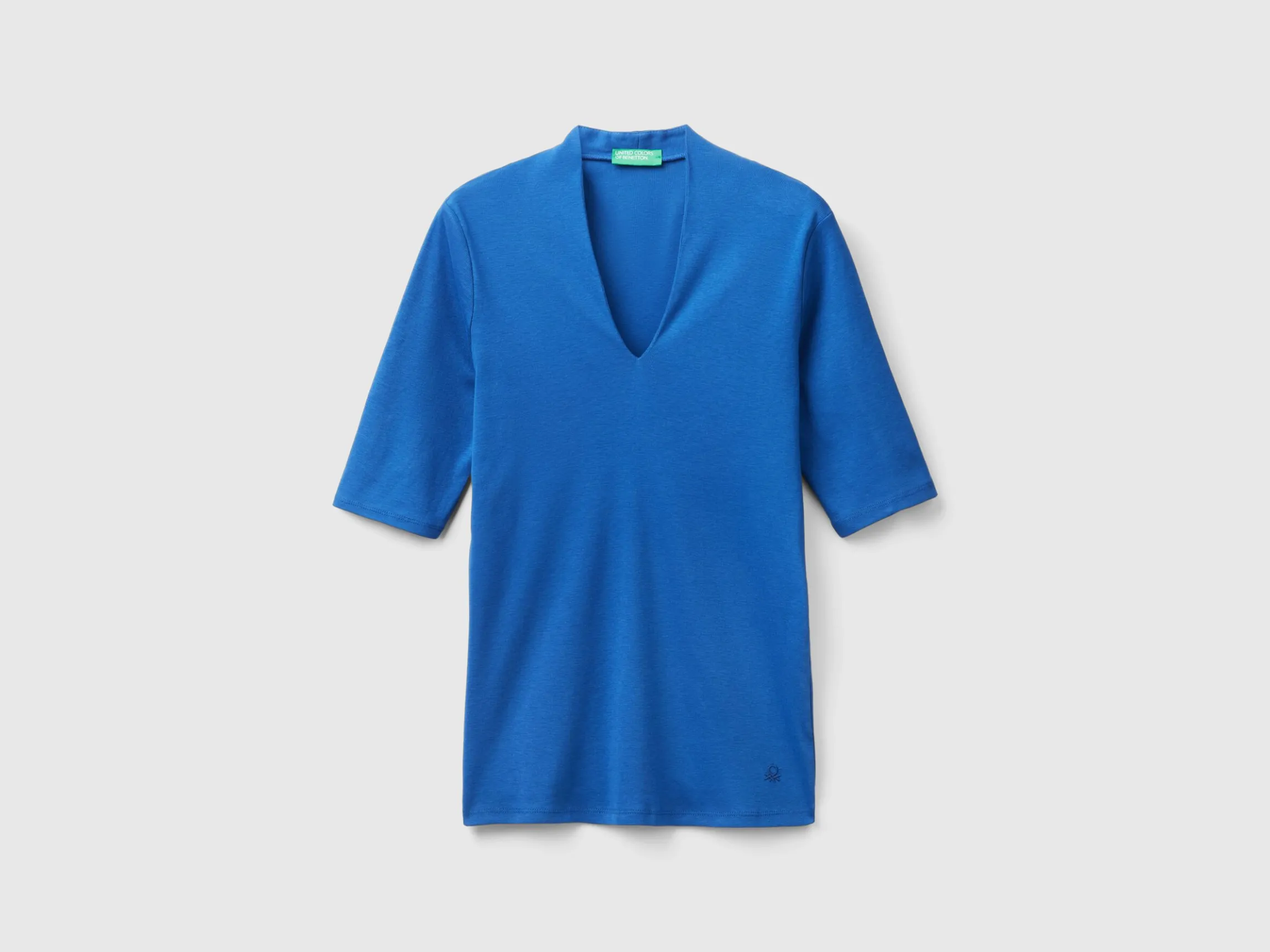 Slim fit t-shirt in long fiber cotton
