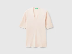 Slim fit t-shirt in long fiber cotton
