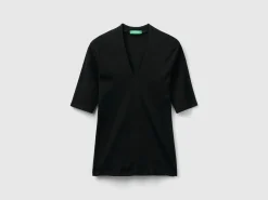 Slim fit t-shirt in long fiber cotton