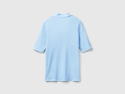 Slim fit t-shirt in long fiber cotton
