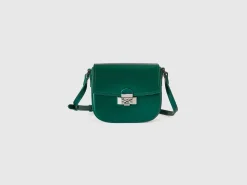 Small crossbody bag in synthetic patent leather