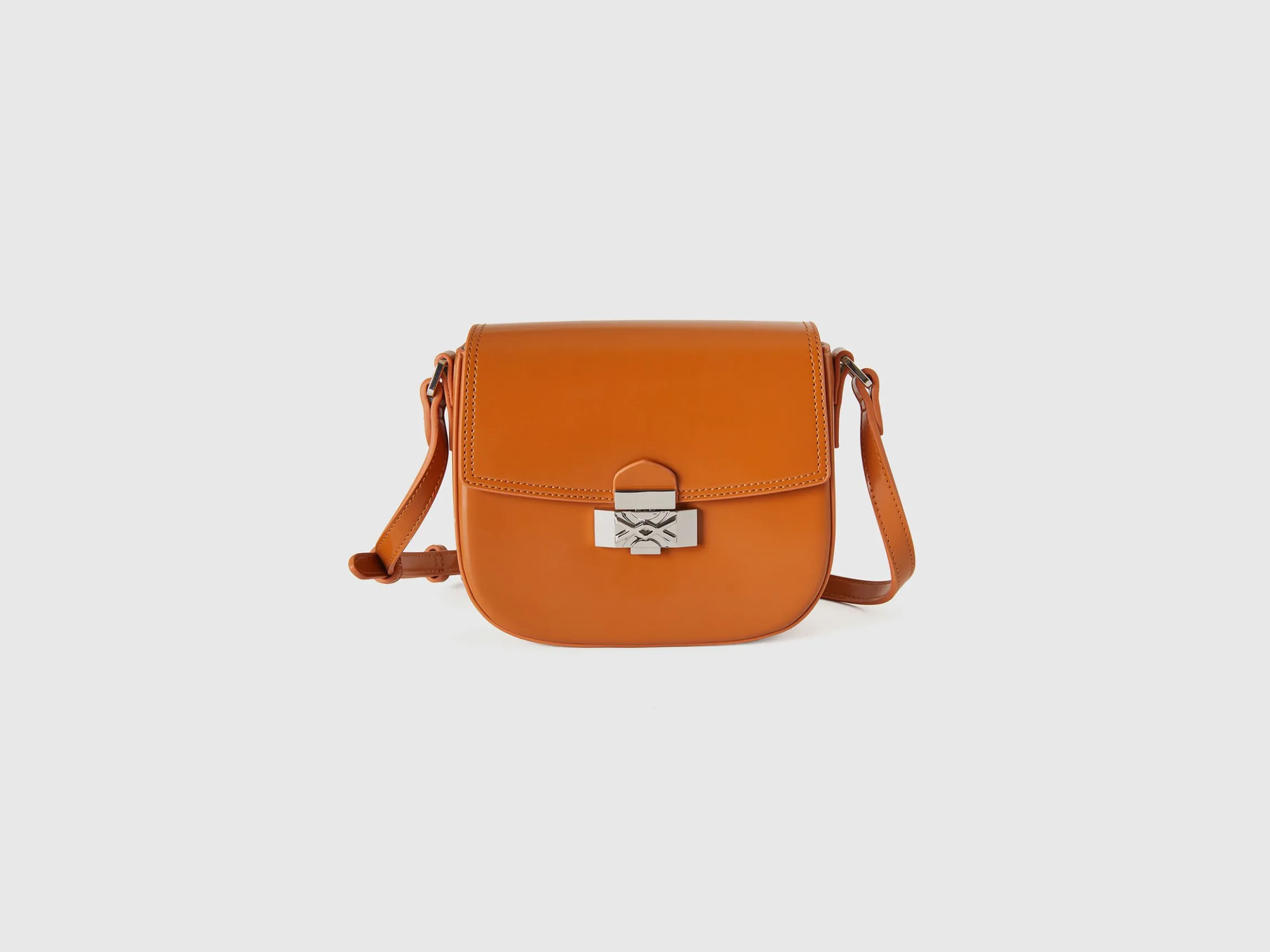 Small crossbody bag in synthetic patent leather