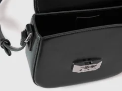 Small crossbody bag in synthetic patent leather