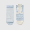 Sock set with stripes and bunny