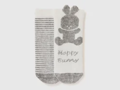Sock set with stripes and bunny