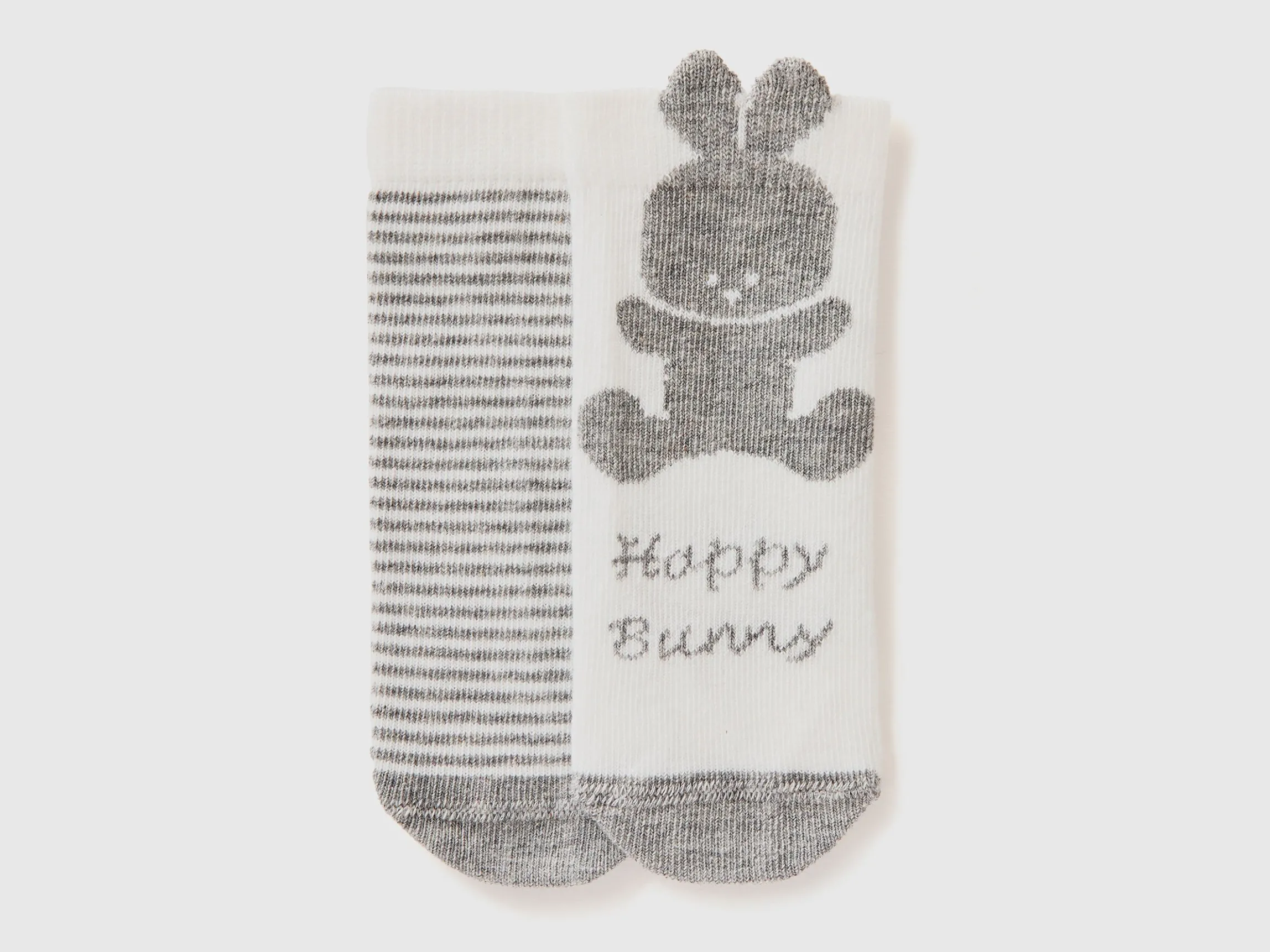 Sock set with stripes and bunny