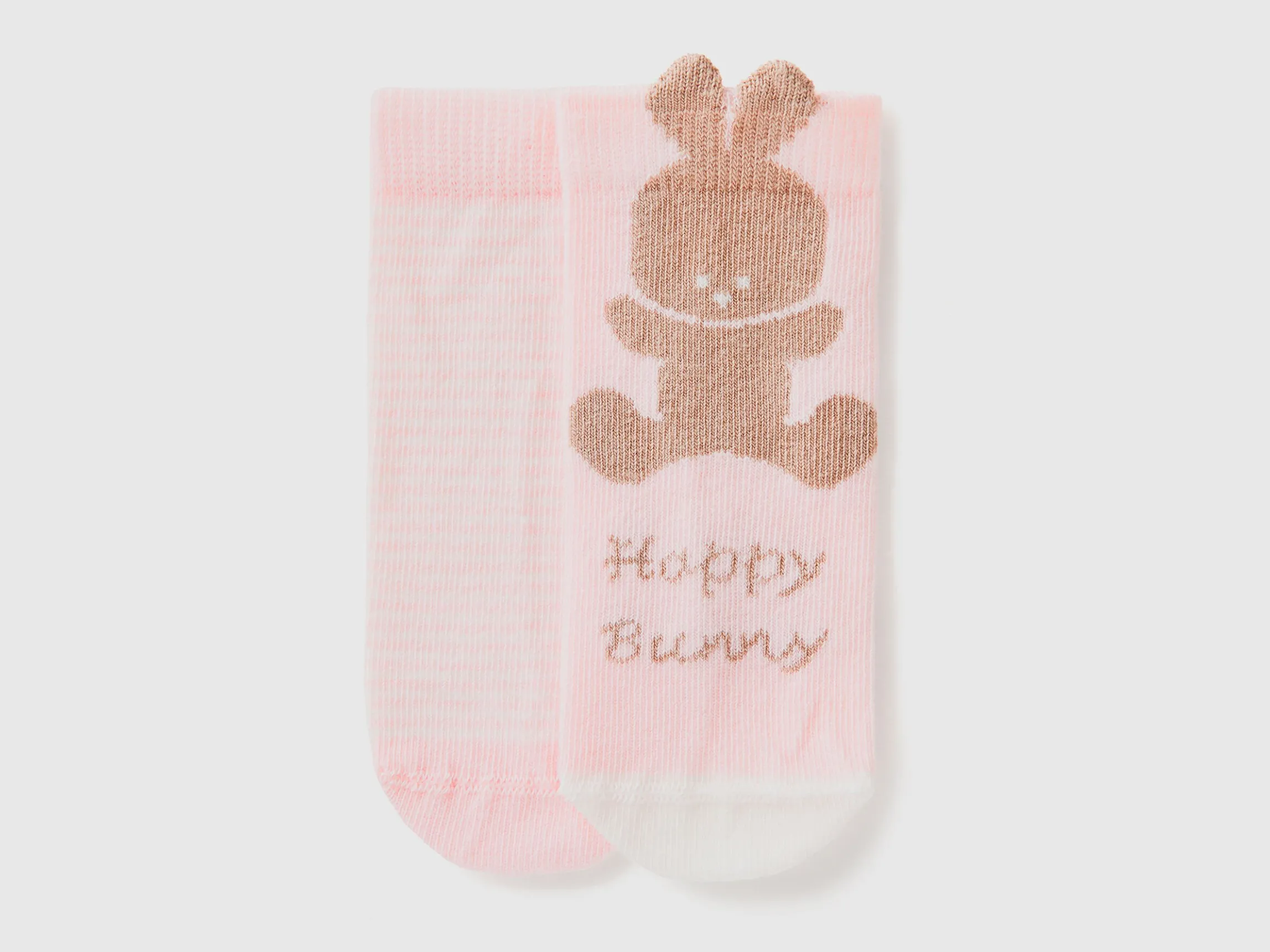 Sock set with stripes and bunny