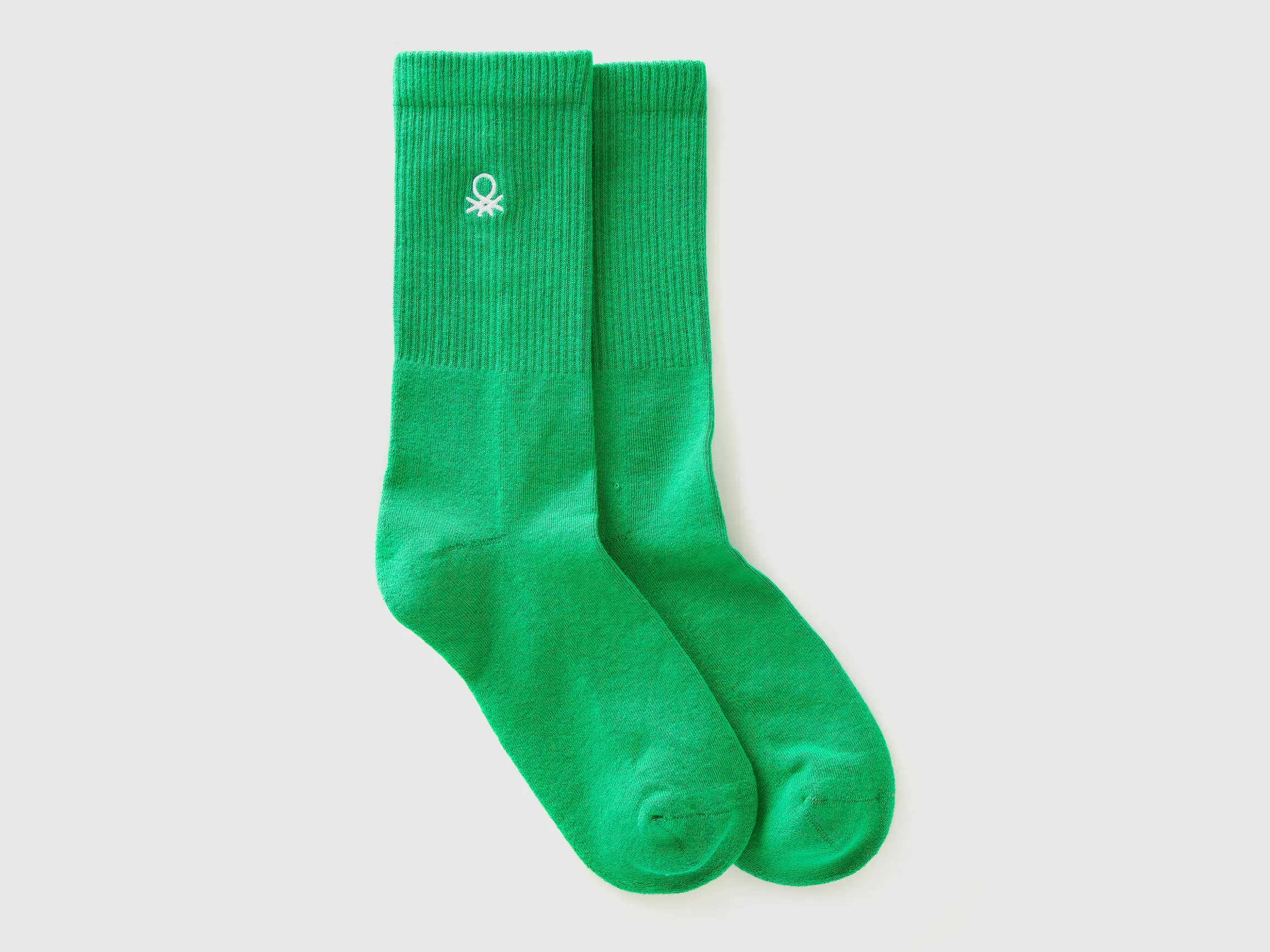Sporty socks in cotton blend